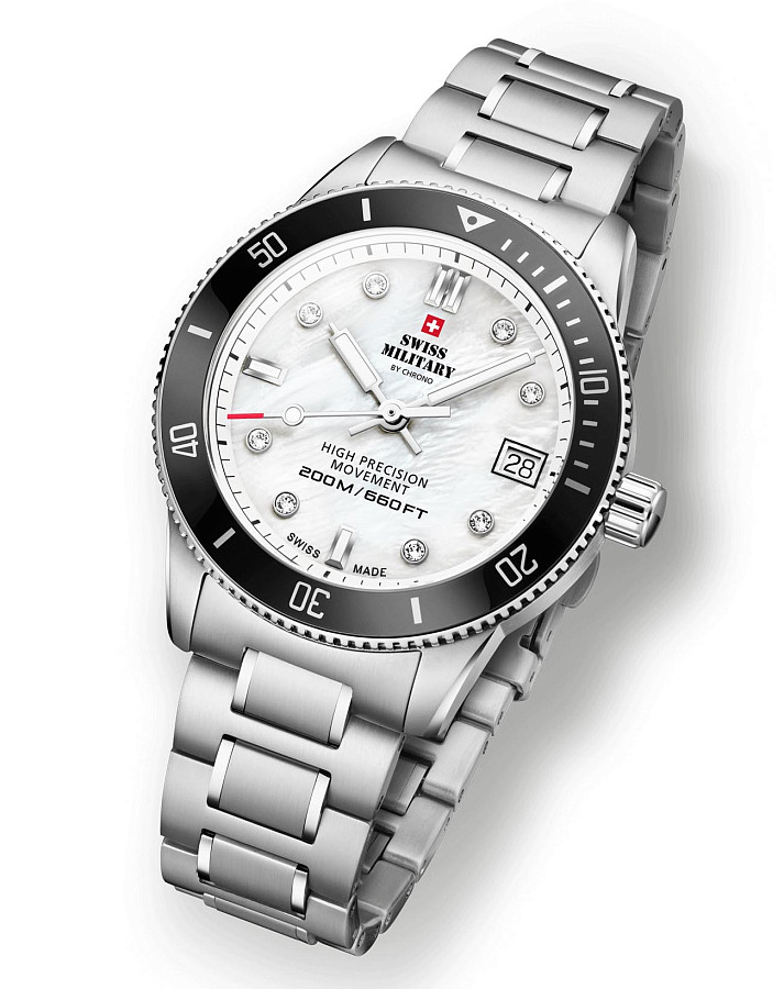 Часы Swiss Military by Chrono Сверхточные SM34089.03 — кварцевые, Швейцария, женские