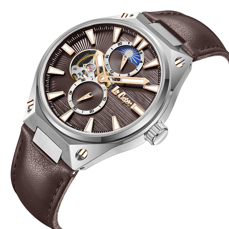 Часы Lee Cooper LC08122.342 — механические, металл сталь