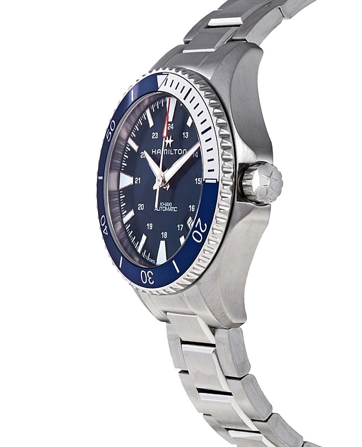 Часы Hamilton Khaki Navy Scuba Auto H82345141 — мужские, нержавеющая сталь