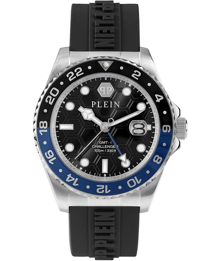 Часы Philipp Plein GMT-I Challenger PWYBA0123 — мужские, черный