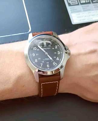 Фото покупателя: Швейцарские механические наручные часы Hamilton Khaki Field King Auto H64455533