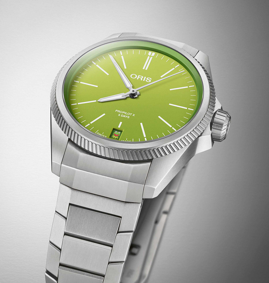 Часы Oris Propilot X Kermit Edition 01 400 7778 7157-Set — Швейцария, механические