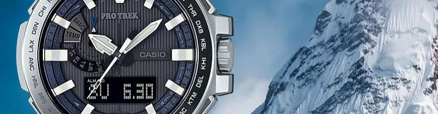 Покоритель вершины Manaslu [Обзор Casio Pro Trek] PRX-8000GT-7PR в титановом корпусе