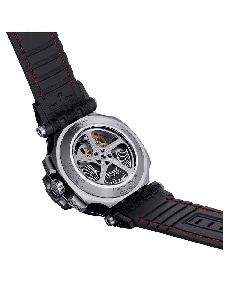 Часы Tissot T-Race MotoGP Automatic Chronograph T115.427.27.057.00 — кожа + каучук, мужские
