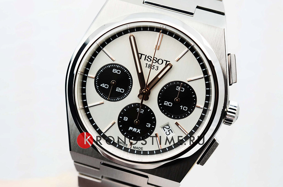 Часы Tissot PRX Automatic Chronograph T137.427.11.011.00 — мужские, механические