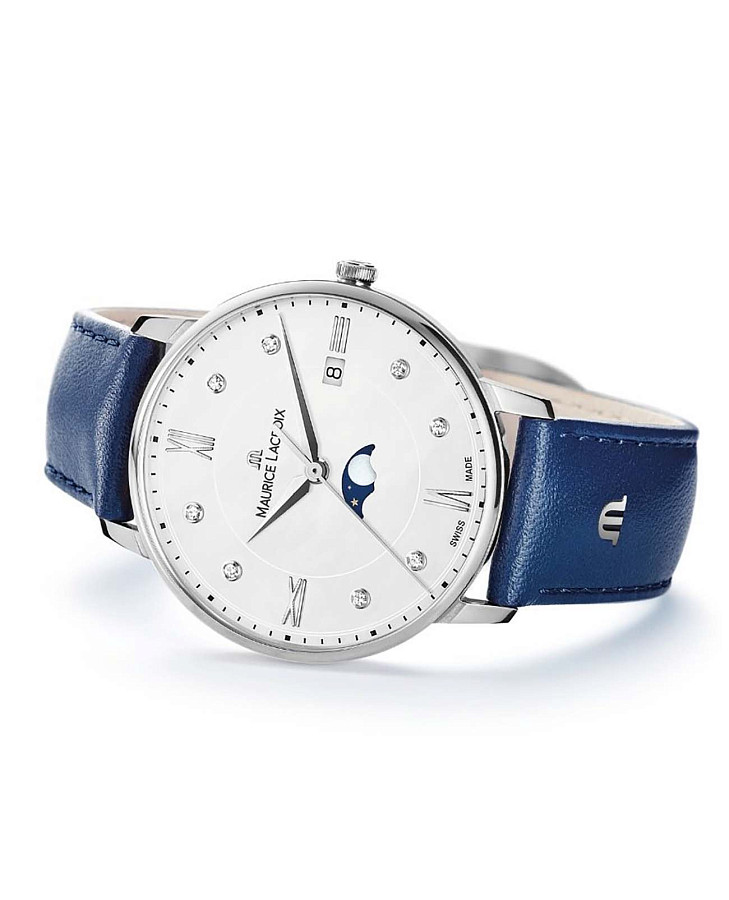 Часы Maurice Lacroix Eliros Moonphase EL1096-SS001-150-1 — женские, кожаный