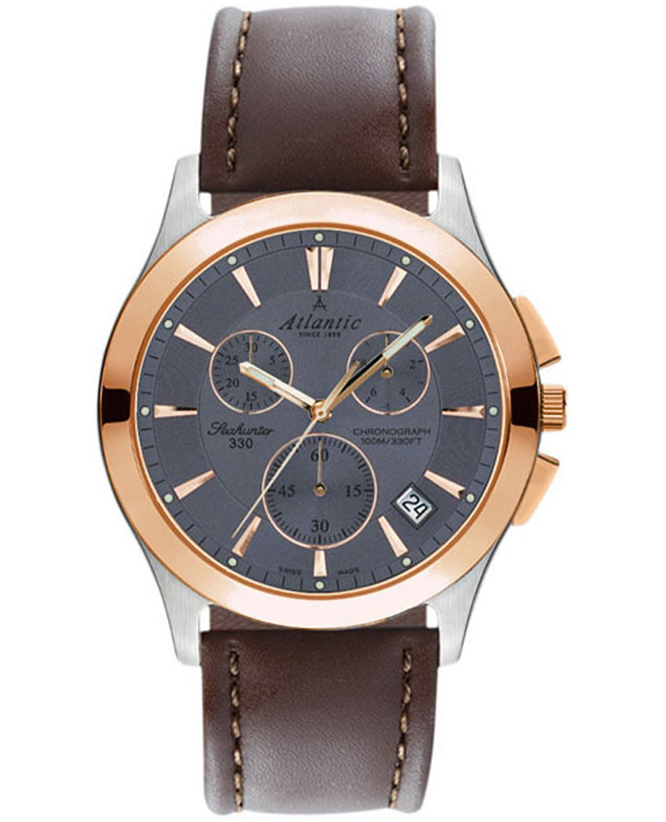 Часы Atlantic Seahunter 71460.43.41R — мужские, синий