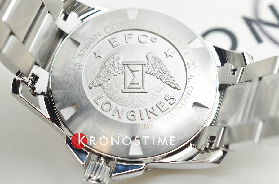 Часы Longines Conquest L3.759.4.76.6 — мужские, нержавеющая сталь