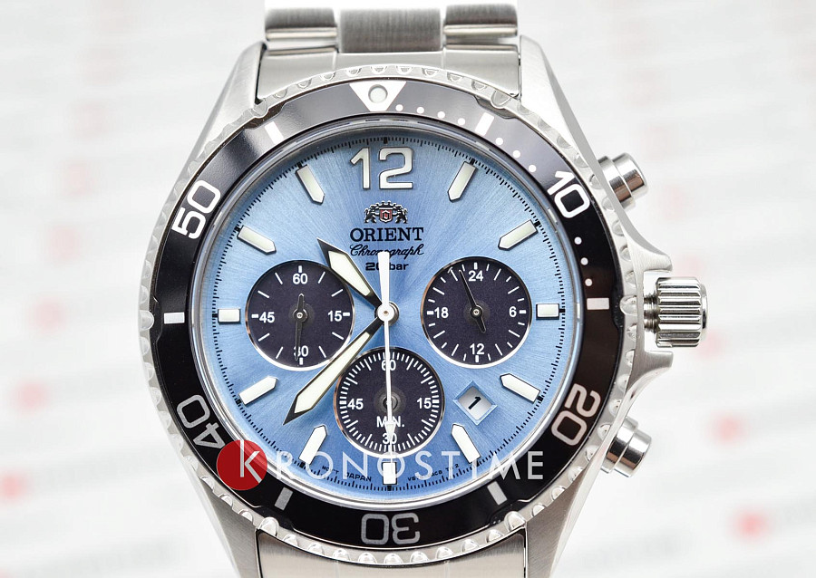 Часы Orient Chronograph RA-TX0206L (RN-TX0206L) — металл сталь, Япония