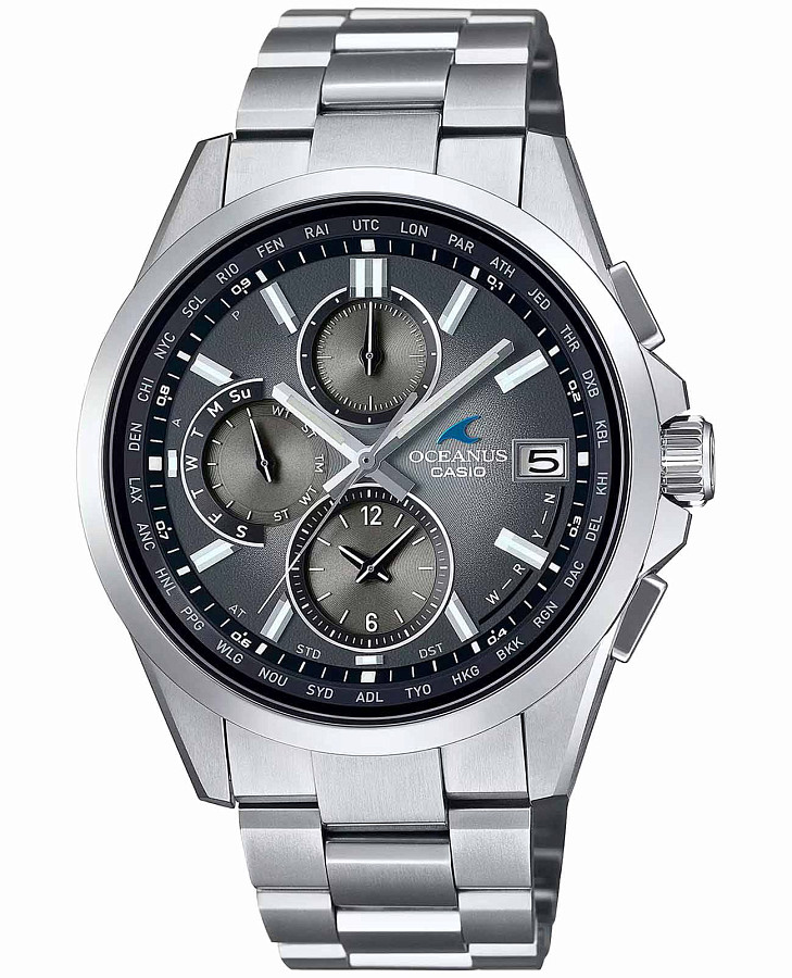 Часы Casio Oceanus OCW-T2600RA-8A — мужские, серый