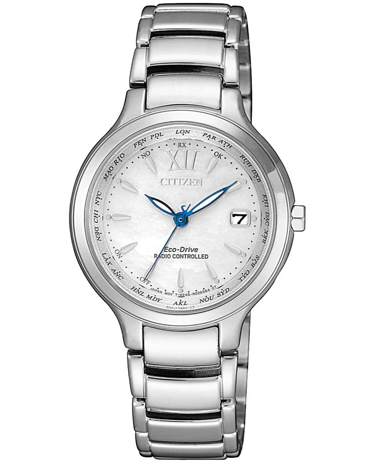 Часы Citizen Radio Controlled EC1170-85D — женские, серебристый