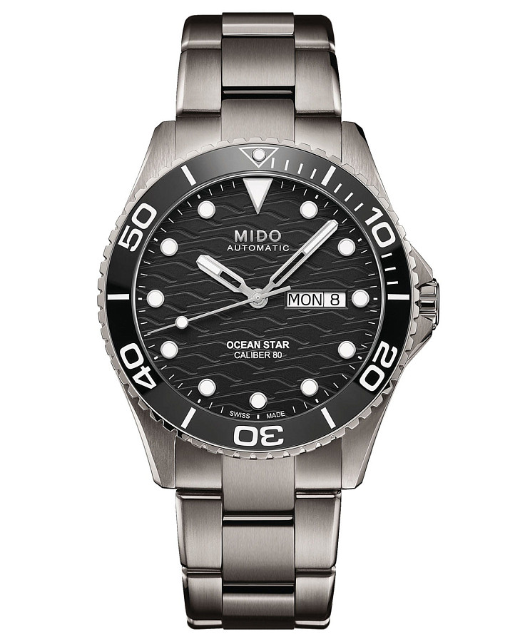 Часы Mido Ocean Star 200c Titanium M042.430.44.051.00 — мужские, черный