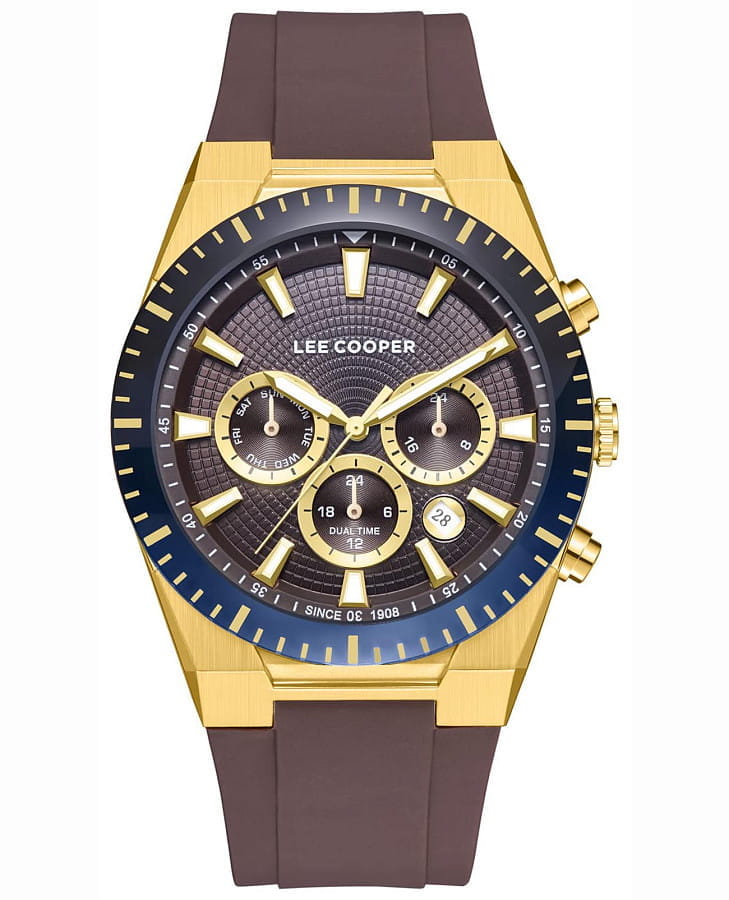 Часы Lee Cooper LC08088.144 — мужские, коричневый