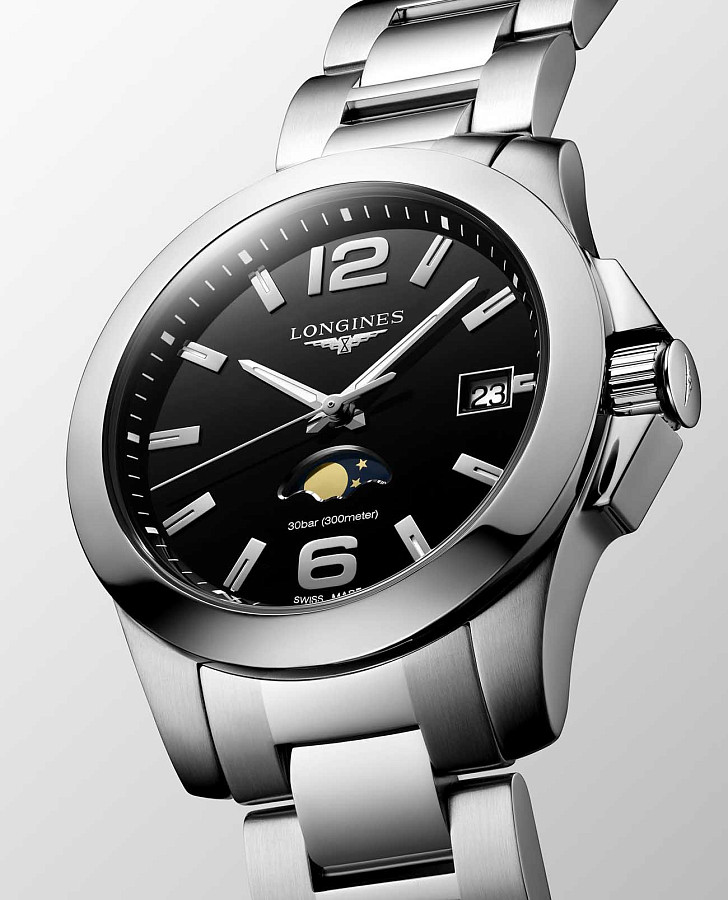 Часы Longines Conquest L3.381.4.58.6 — Швейцария, кварцевые