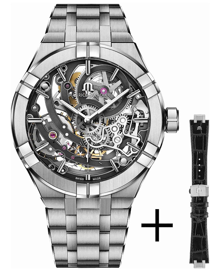 Часы Maurice Lacroix Aikon Automatic Skeleton AI6028-SS002-030-2 — мужские