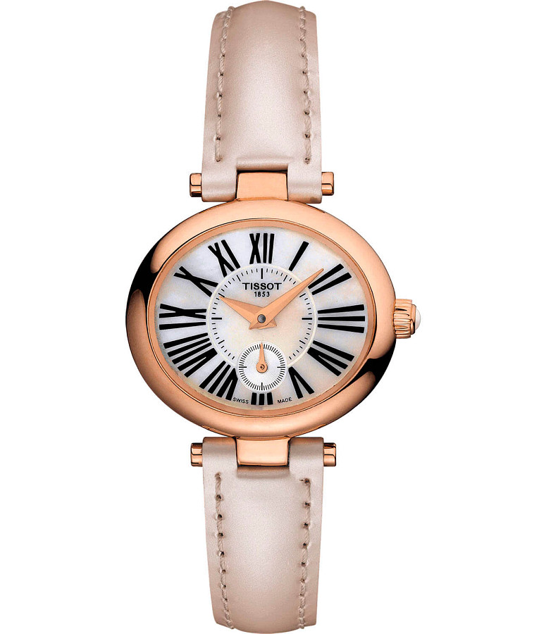 Часы Tissot Glamorous Lady 18K Gold T917.310.76.113.00 — женские, перламутровый