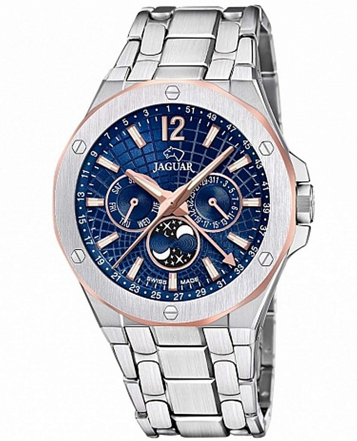 Часы Jaguar Moonphase J1039/2 — мужские, серебристый
