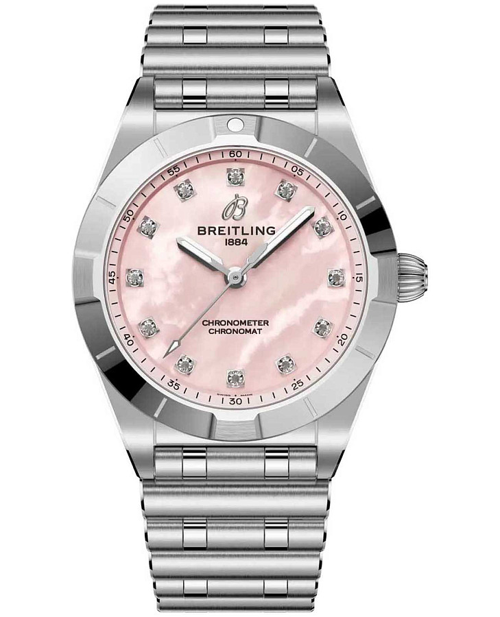 Часы Breitling Chronomat 28 A72310101K1A1 — женские, розовый