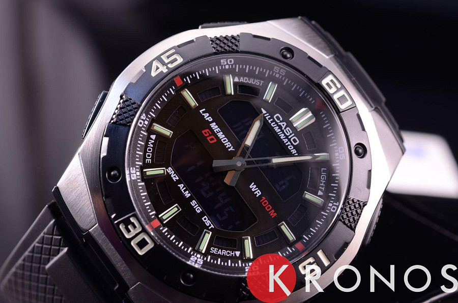 Часы Casio Collection AQ-164W-1A — сталь металл, Япония
