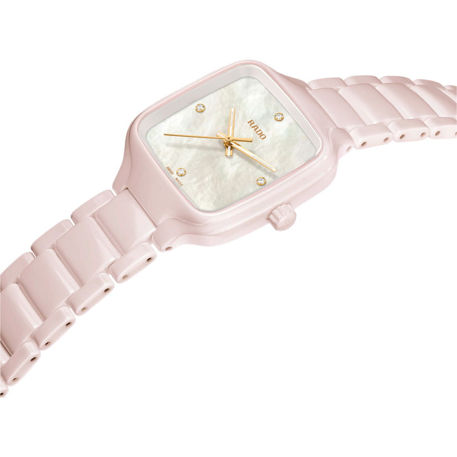 Часы Rado True Square Diamonds R27181902 — кварцевые, керамика