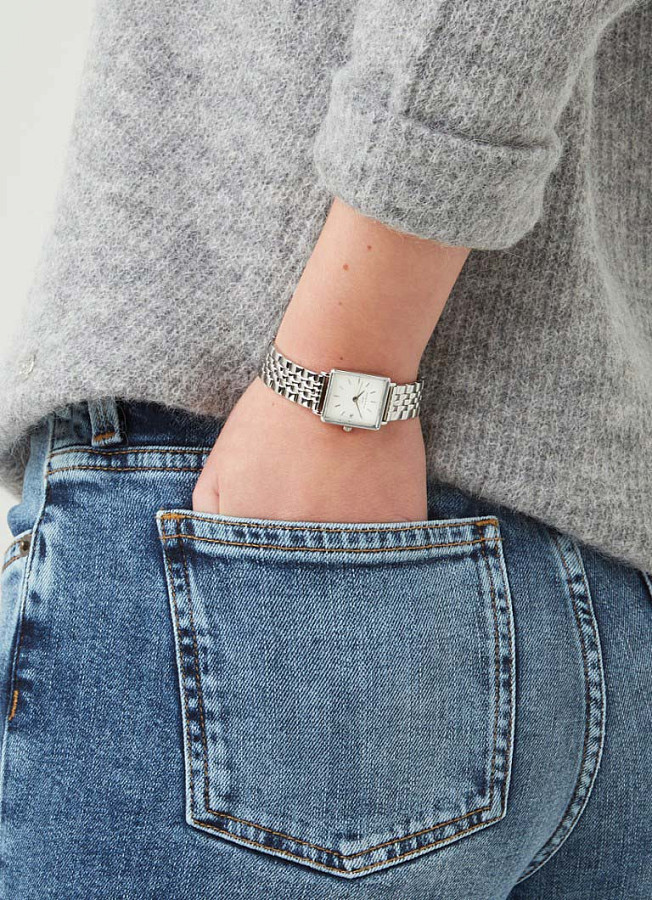 Часы Rosefield The Boxy XS QMWSS-Q020 — нержавеющая сталь, женские