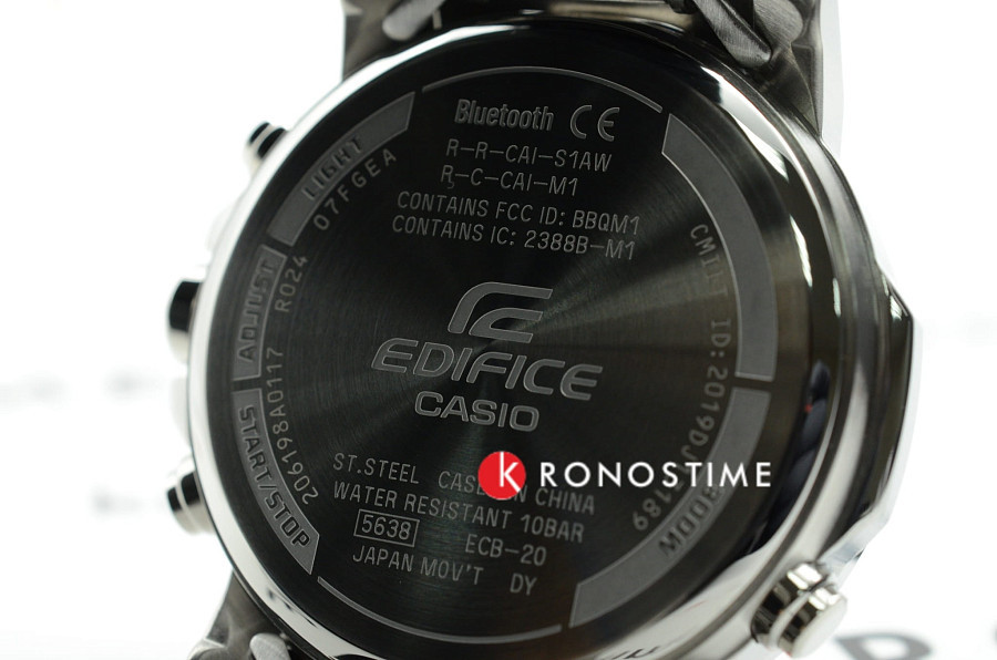 Часы Casio Edifice ECB-20D-1A — Япония, кварцевые