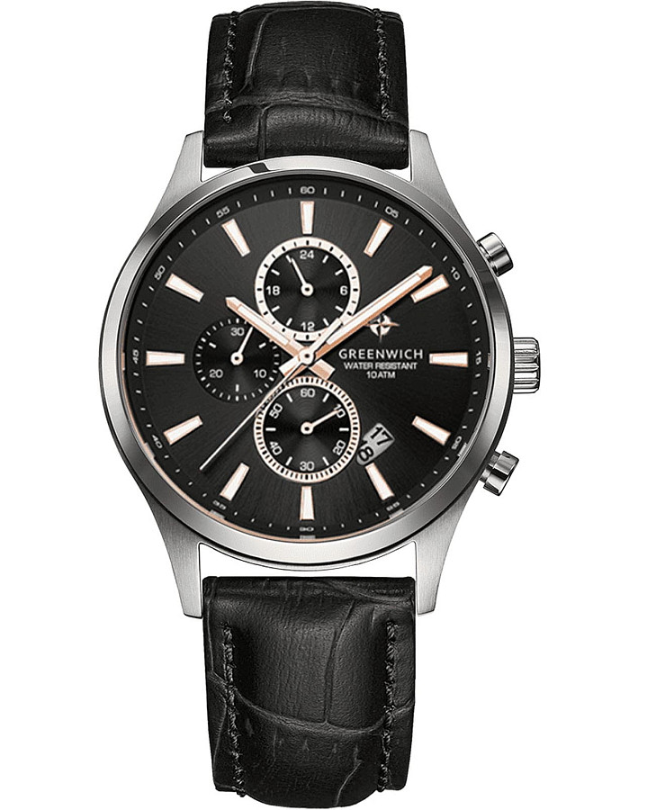 Часы Greenwich Navigator GW 053.11.30 — мужские, черный