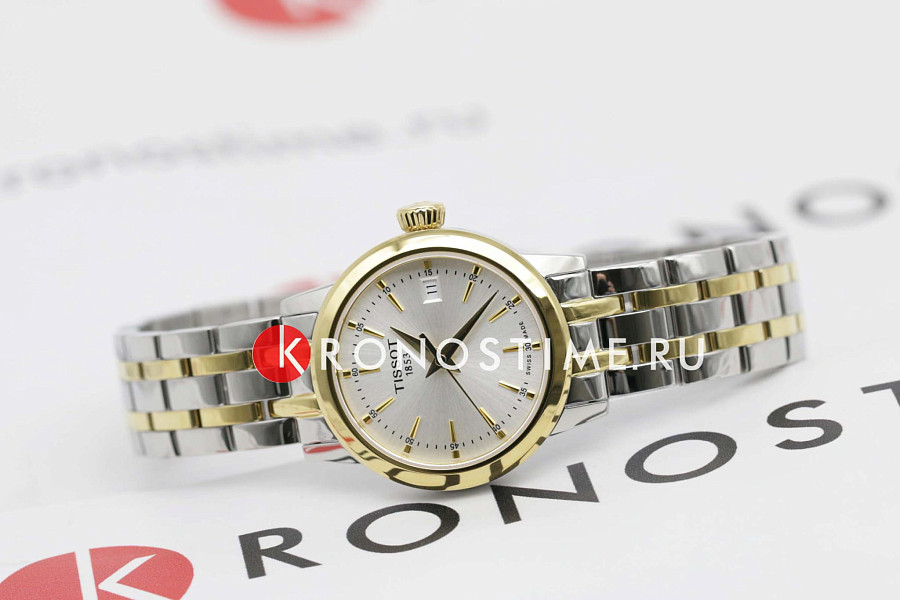 Часы Tissot Classic Dream Lady T129.210.22.031.00 — женские, сталь c pvd покрытием