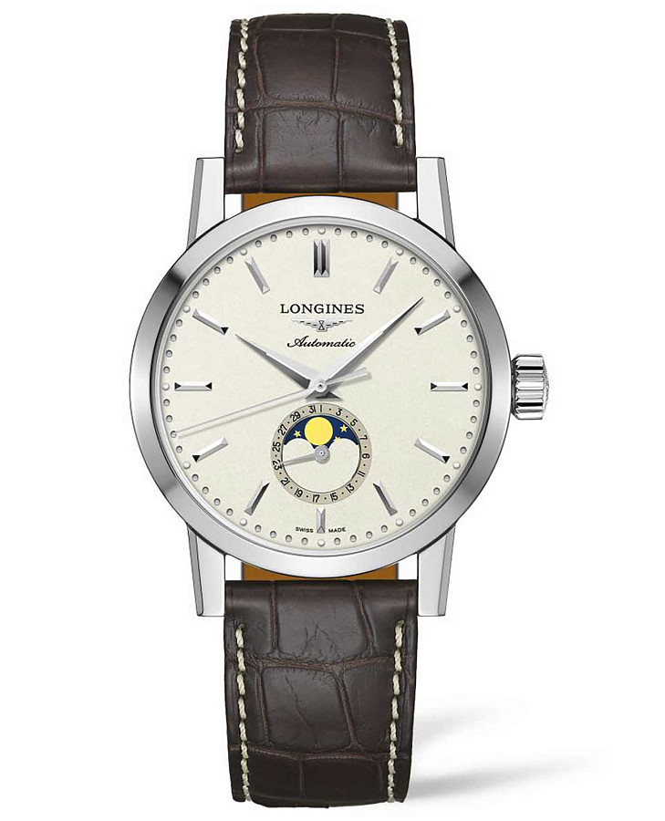 Часы Longines 1832 L4.826.4.92.2 — мужские, белый