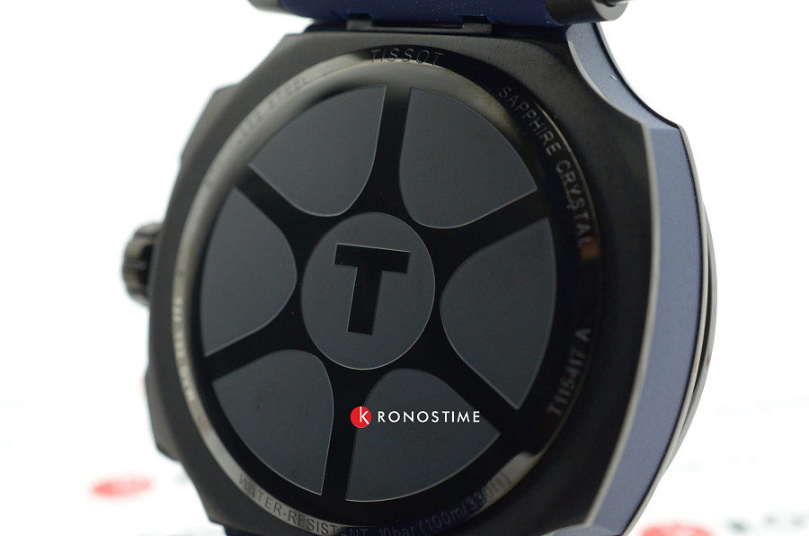 Часы Tissot T-Race Chronograph T115.417.37.041.00 — синий, сталь металл