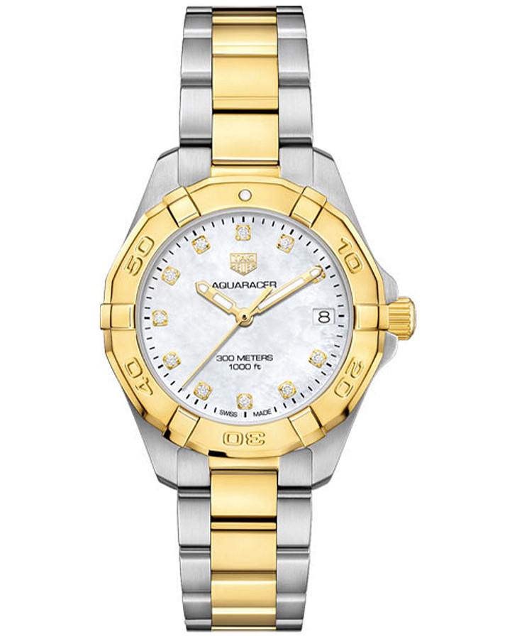 Часы TAG Heuer Aquaracer WBD1322.BB0320 — женские, перламутровый