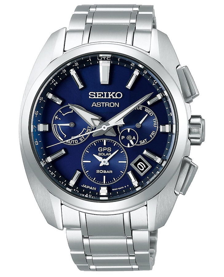 Часы Seiko Astron GPS Solar SSH065J1 — мужские, синий