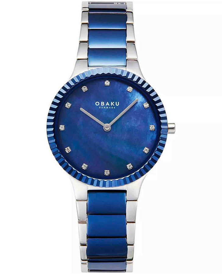 Часы Obaku Linje Lille V292LXHLSK — женские, синий