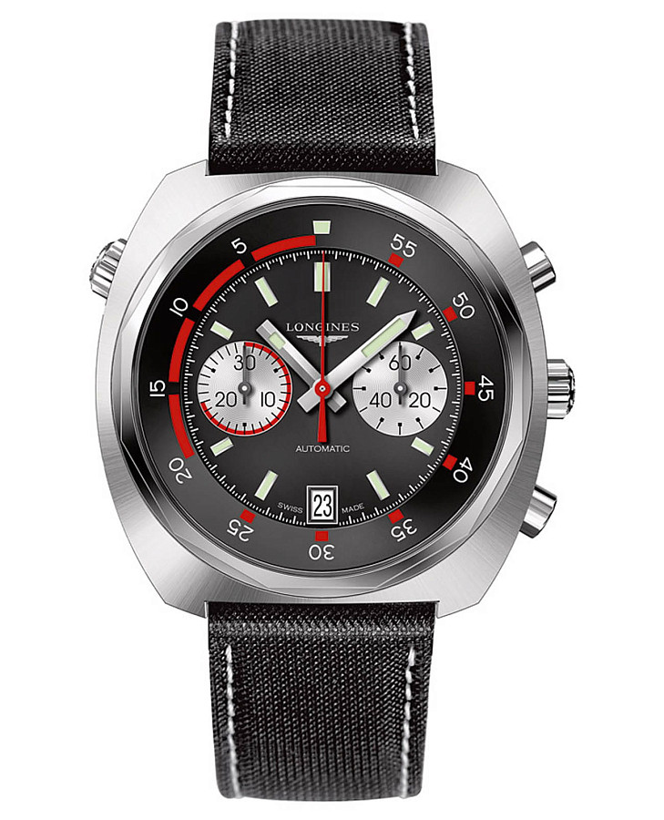 Часы Longines Heritage Diver L2.796.4.52.0 — мужские, черный