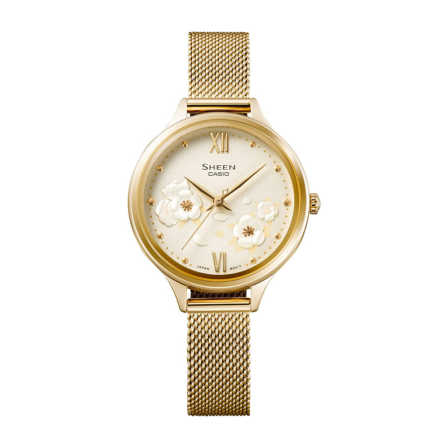 Часы Casio Sheen SHE-4551GM-9A — кварцевые, сталь металл
