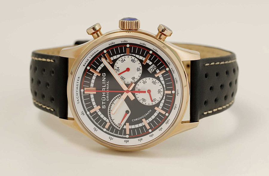 Часы Stuhrling Monaco 934.03 — кварцевые, металл сталь
