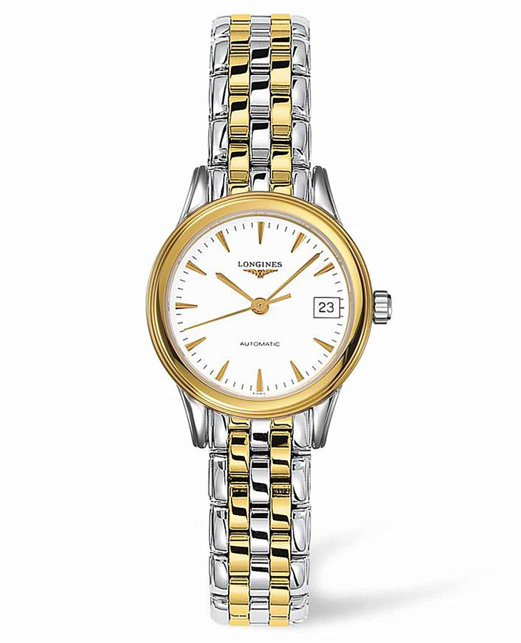Часы Longines Flagship L4.274.3.22.7 — женские, белый