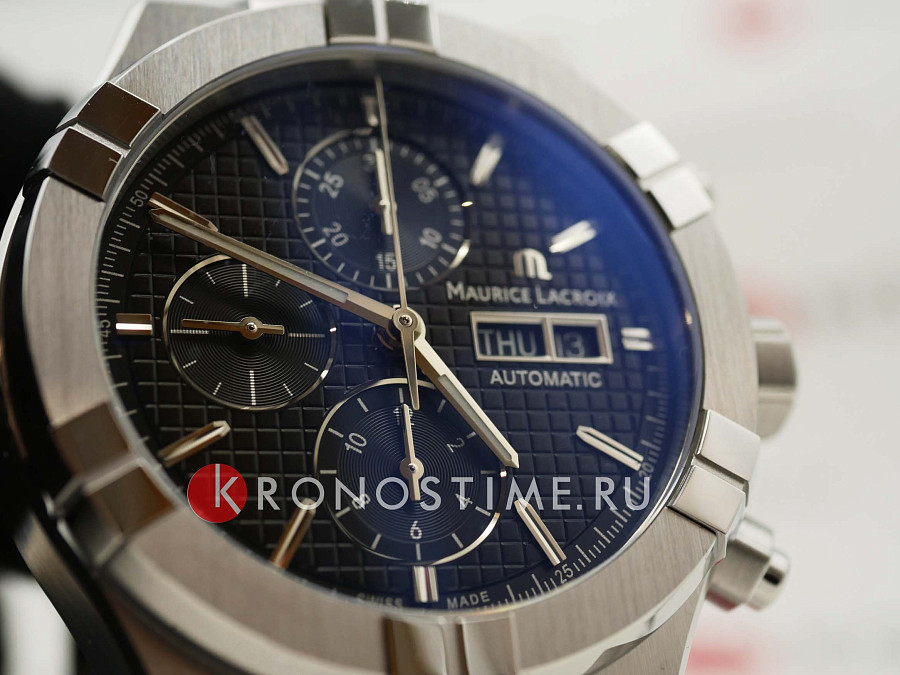 Часы Maurice Lacroix Aikon Automatic Chronograph AI6038-SS001-330-1 — механические, Швейцария, мужские
