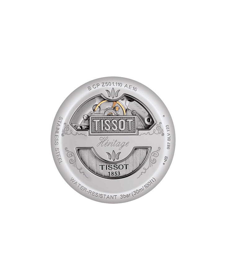 Часы Tissot Heritage 1948 T66.1.712.33 — механические, металл сталь
