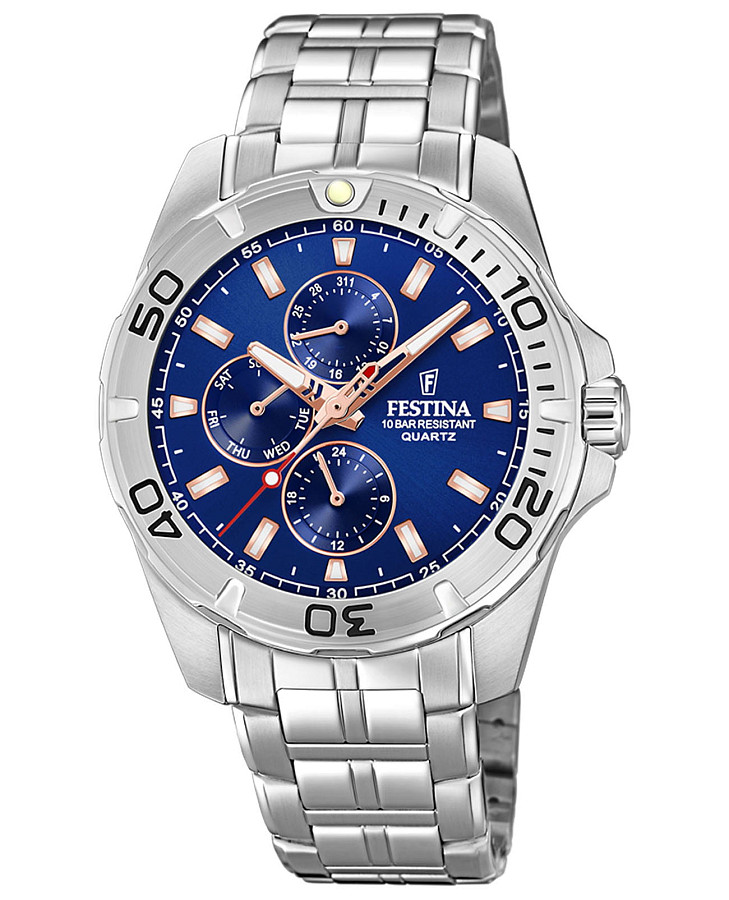 Часы Festina Multifuncion F20445/5 — мужские, синий
