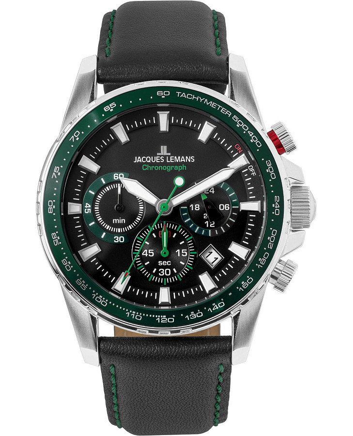 Часы Jacques Lemans Sport 1-2099C — мужские, черный