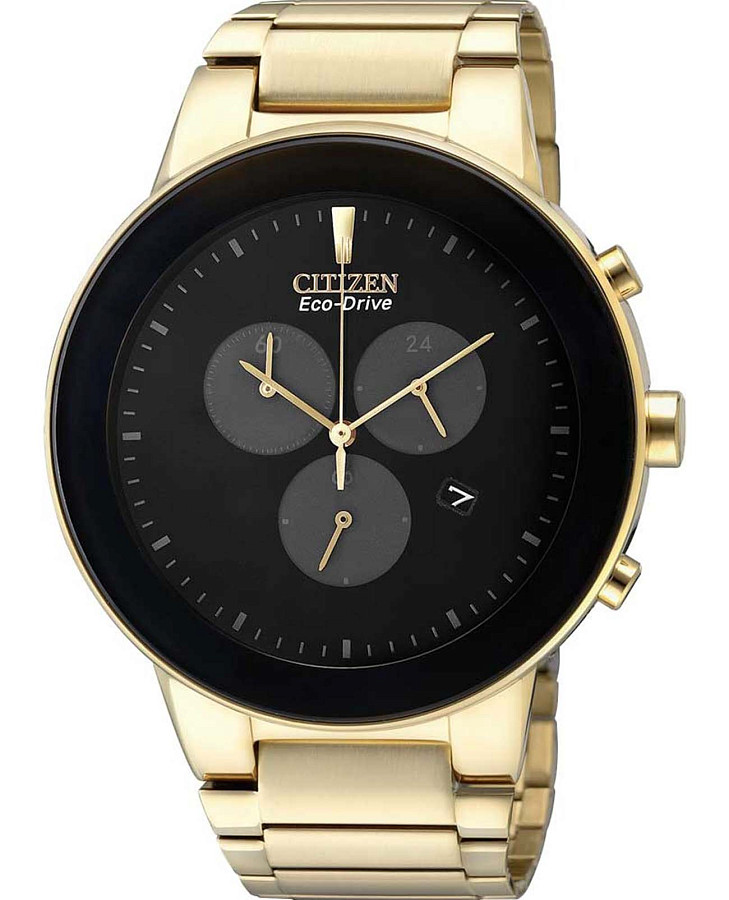 Часы Citizen Eco-Drive Axiom AT2242-55E — кварцевые, сталь металл