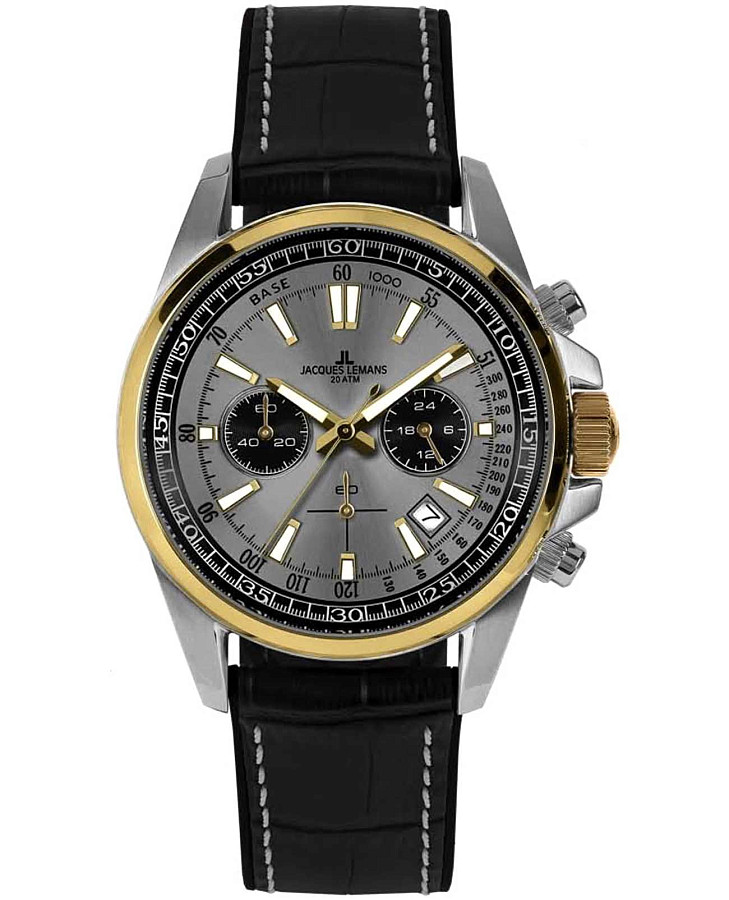 Часы Jacques Lemans Liverpool 1-2117ZL — мужские, серый