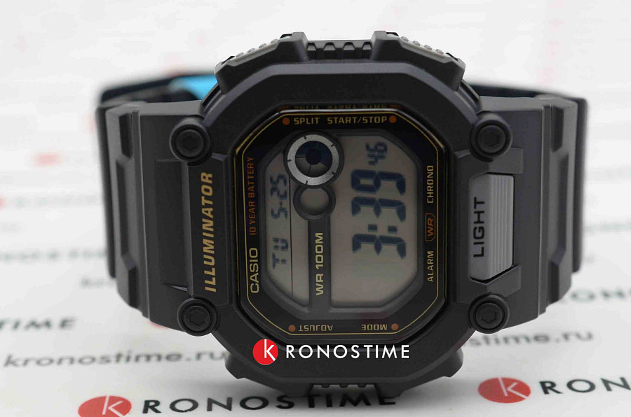 Часы Casio Collection W-737HX-1AVDF (W-737HX-1A) — пластик, Япония