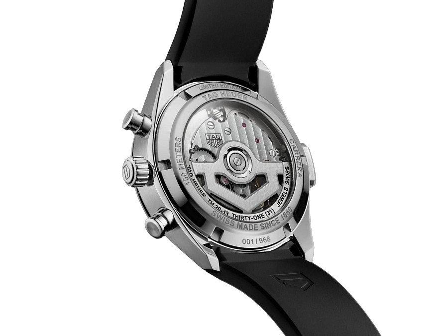 Часы TAG Heuer Carrera Chronograph Seafarer X Hodinkee CBS2014.FT6293 — каучук, мужские