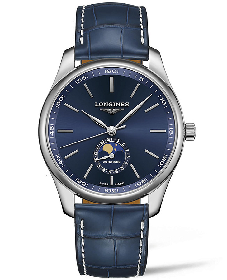 Часы Longines Master Collection L2.919.4.92.2 — мужские, синий