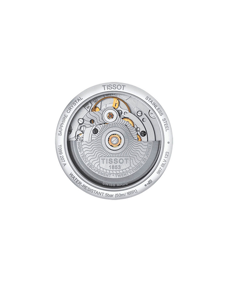 Часы Tissot Chemin des Tourelles Powermatic 80 Lady T099.207.16.118.00 — механические, сталь металл