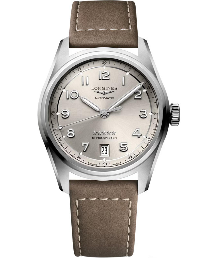 Часы Longines Spirit L3.410.4.63.2 — мужские, шампань