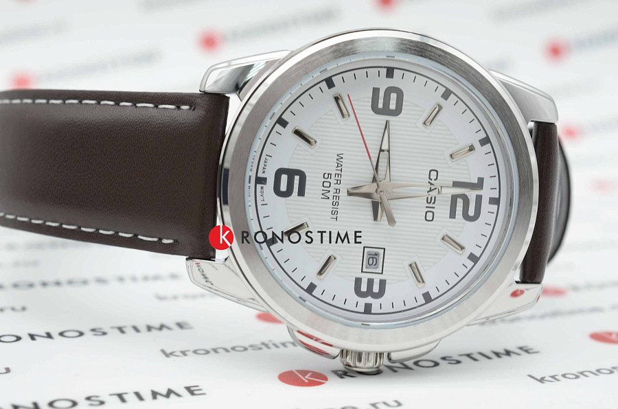 Часы Casio MTP-1314PL-7A — мужские, коричневый