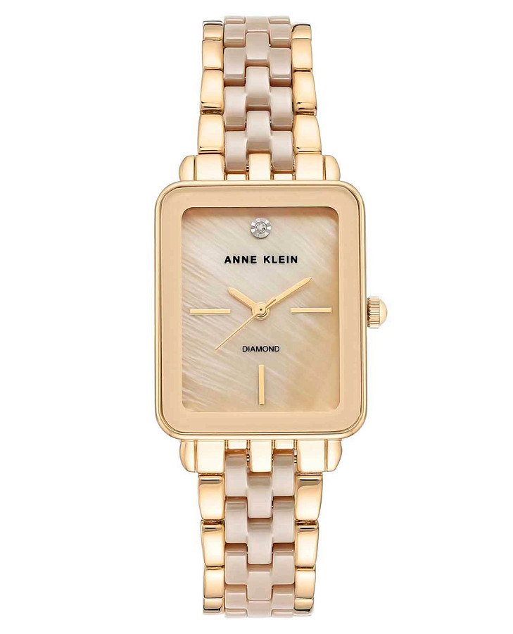 Часы Anne Klein Diamond 3668TNGB — женские, бежевый